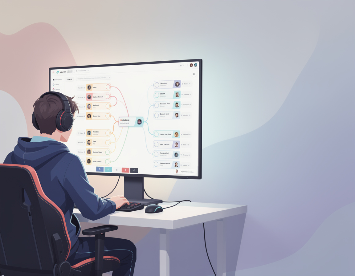 Ilustrasi cara membaca bracket untuk turnamen game online gebyar138